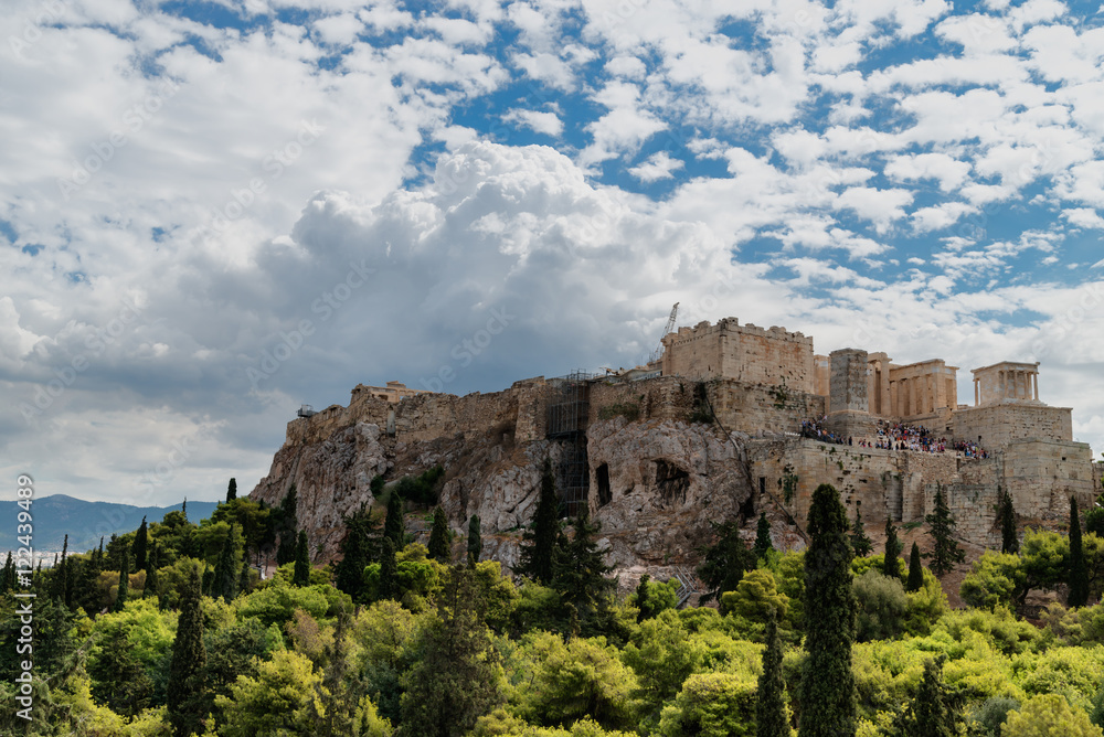 Panoramic view of Acropolis in Athens,Greece