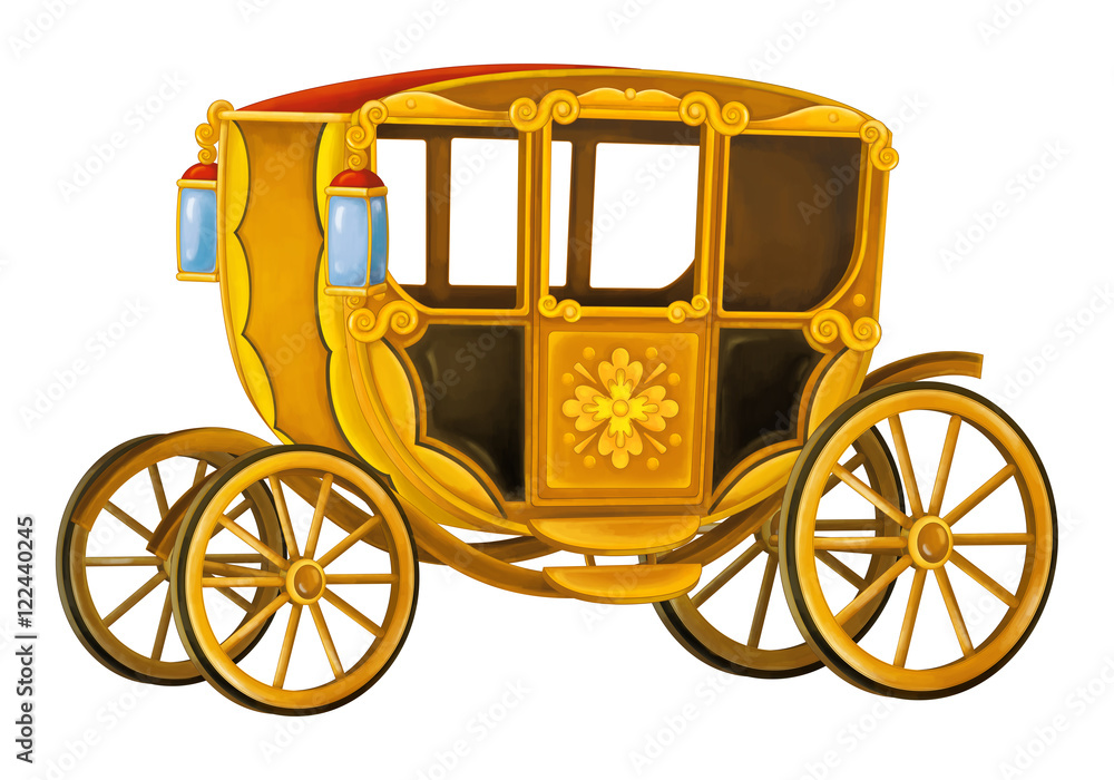 Cartoon carriage - transportation - isolated - illustration for ...