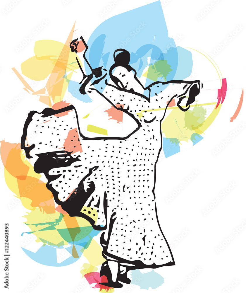 Obraz premium Flamenco woman dancer