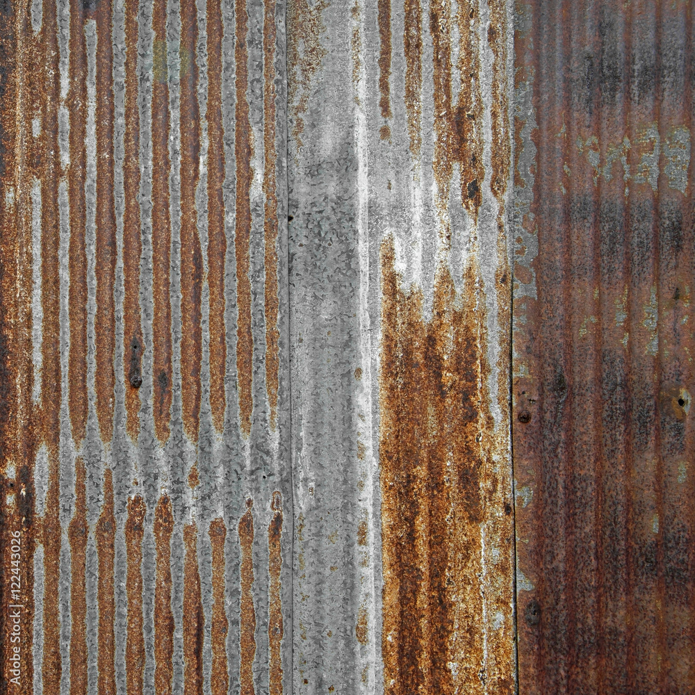 Obraz premium rusty corrugated iron as background