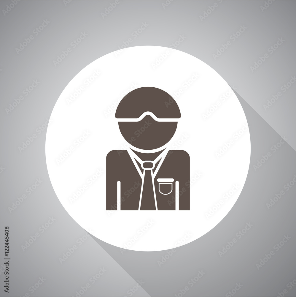 Manager vector icon. flat style Manager vector icon. flat style