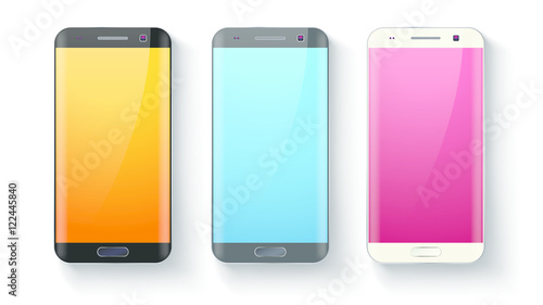 set of smartphones