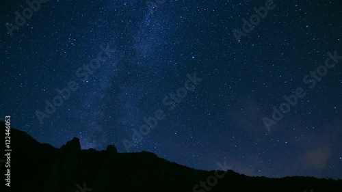 Wallpaper Mural Stars Sky Turning Space Astrophotography Time Lapse, mountain forest Torontodigital.ca