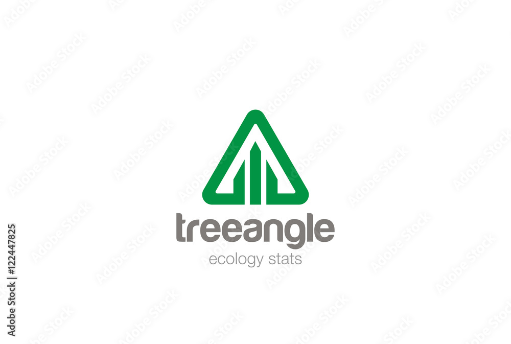 Fototapeta premium Triangle Logo design vector Real Estate Construction development