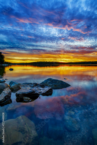 Sunset reflection over water _2