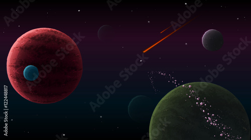 Space galaxy game background
