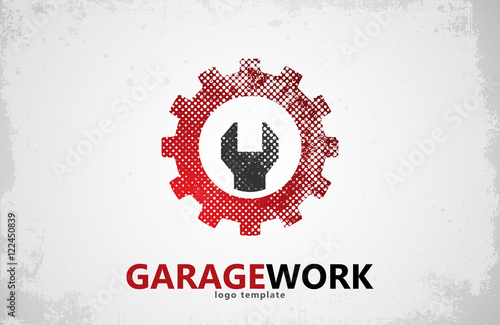 Auto repair. Garage work logo. Auto service