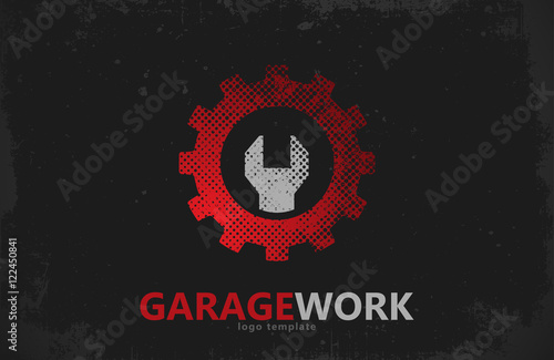 Auto repair. Garage work logo. Auto service