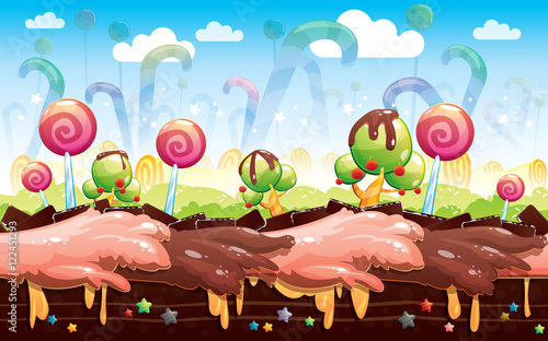 Candy And Cake Game Background