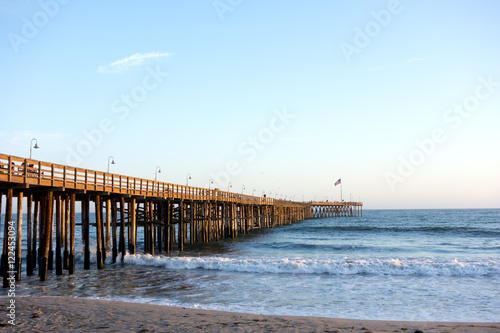 Fényképezés Wooden Pier in Ventura, CA
