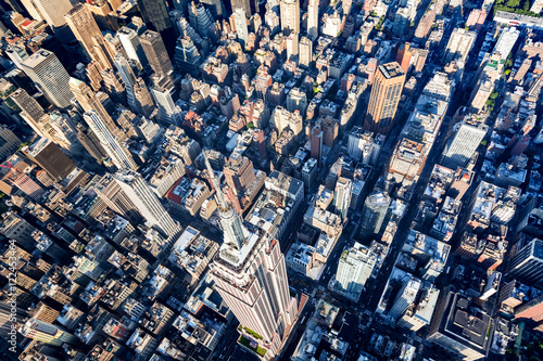 Aerial view of Midtown Manhattan New York City © Tierney