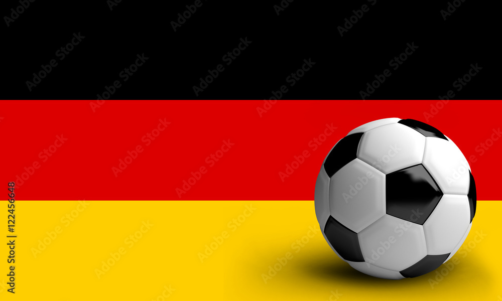 Germany Football soccer sports realistic 3D render Germany Football soccer sports realistic 3D render