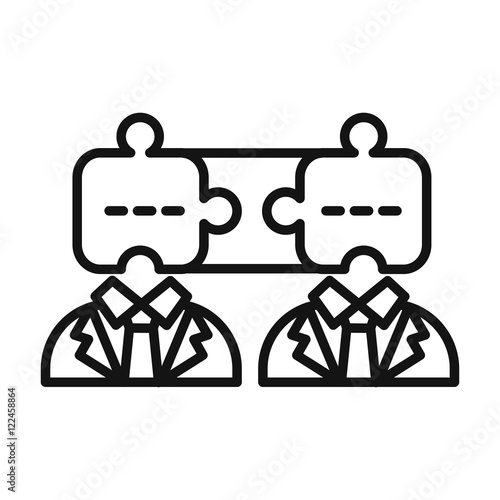 partnership cooperation vector illustration design photo