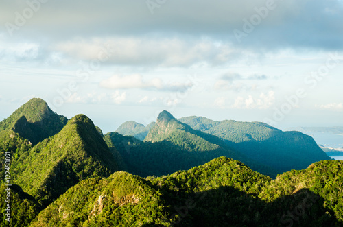 Mountain view from the top of Langkawi, Malaysia
