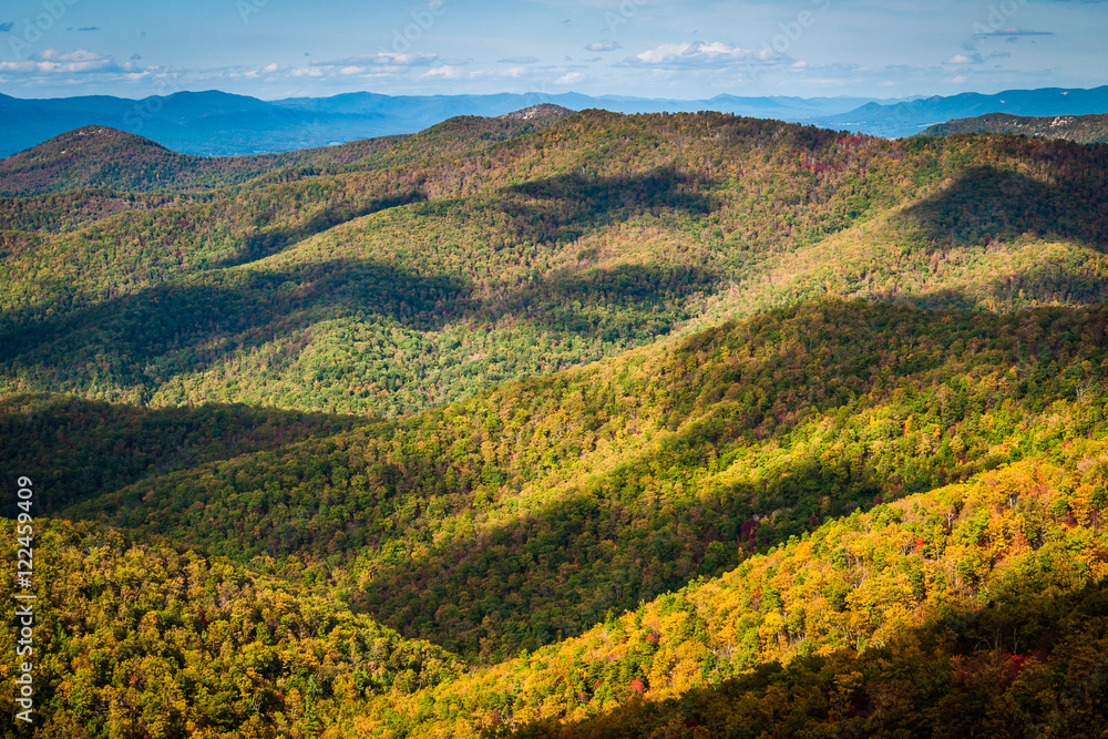 Early autumn view of the Blue Ridge, from Blackrock Summit, in S