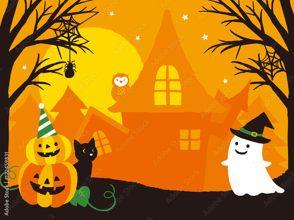 Fototapeta premium ハロウィンパーティ イラスト
