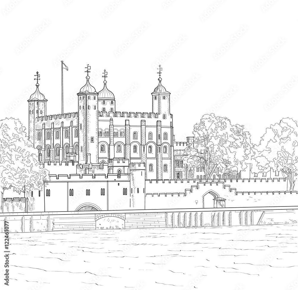 Drawing Tower of London