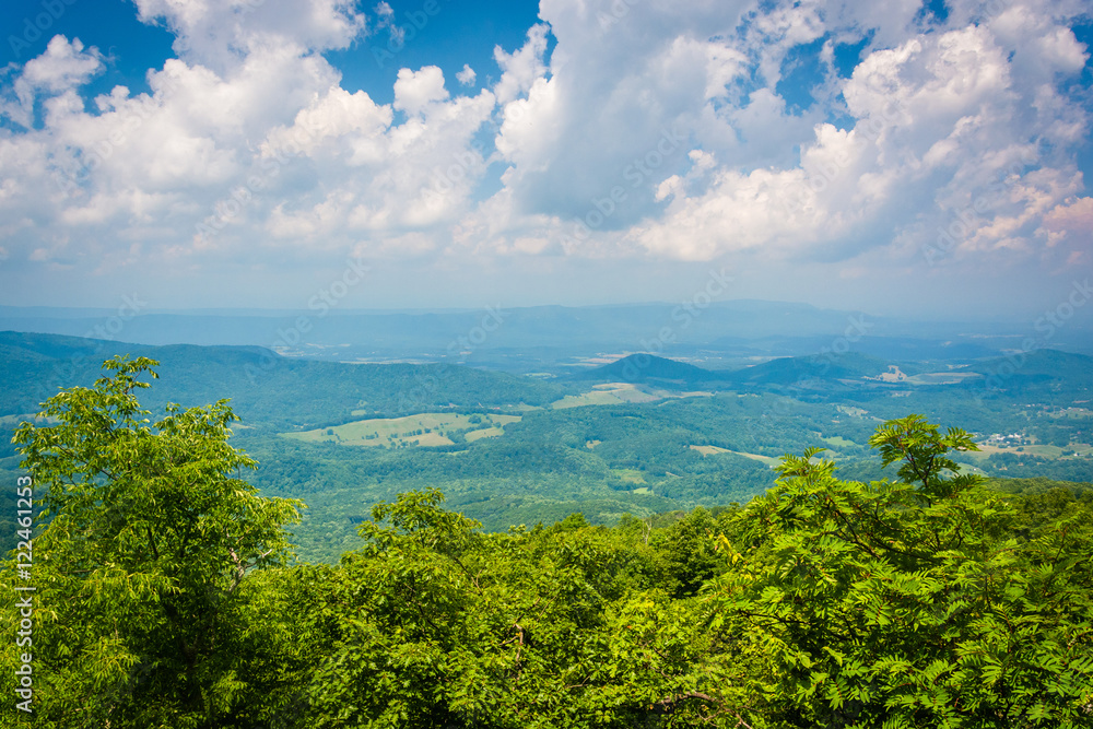 View from South Marshall, along the Appalachian Trail in Shenand
