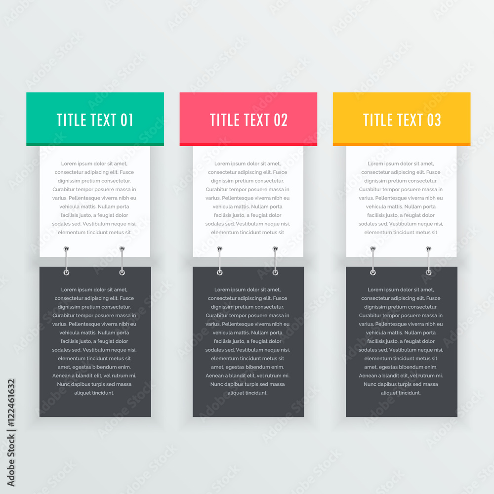 colorful infographics banners template