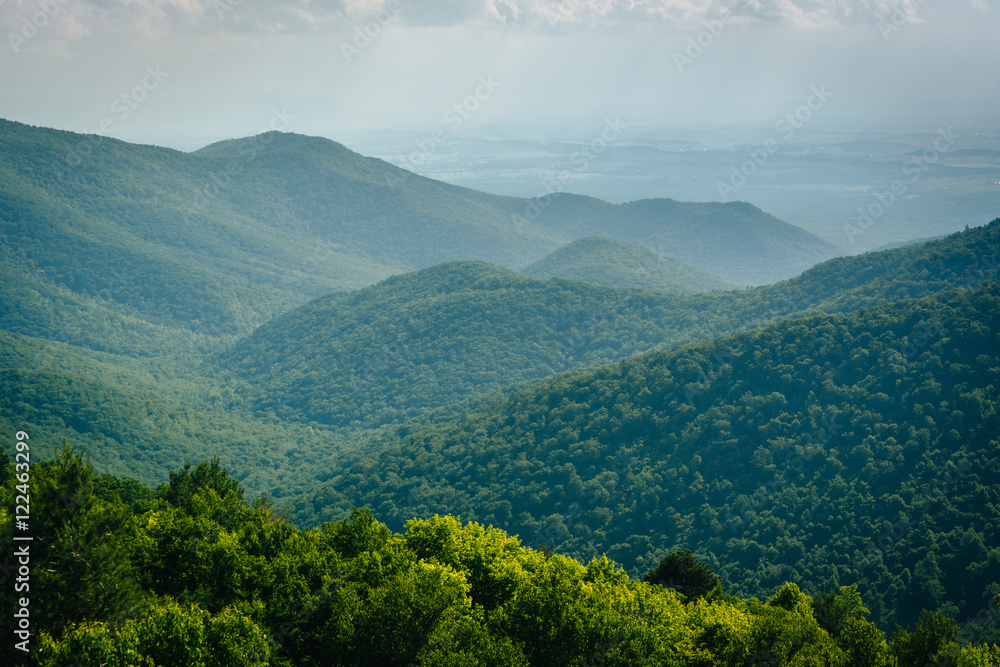 View of the Blue Ridge from Blackrock Summit, in Shenandoah Nati
