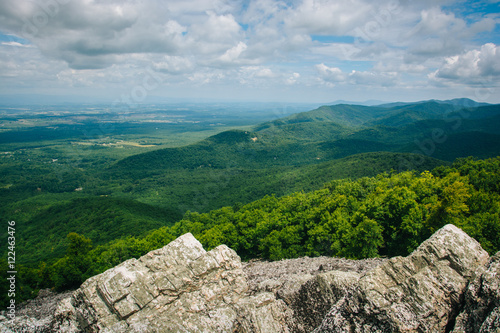 View of the Shenandoah Valley and Blue Ridge Mountains from the