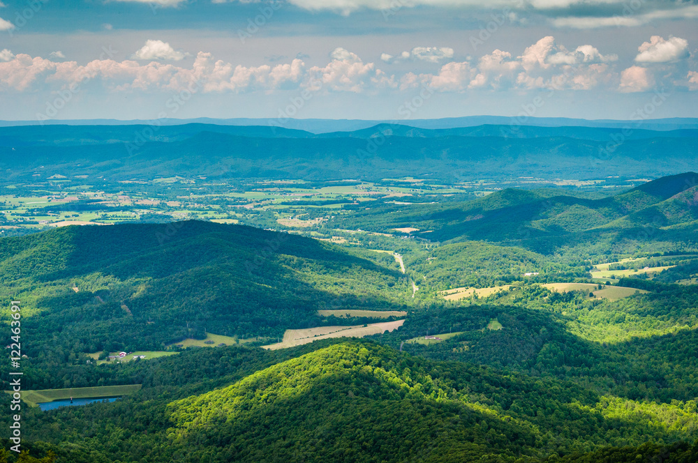 View of the Shenandoah Valley from Skyline Drive, in Shenandoah