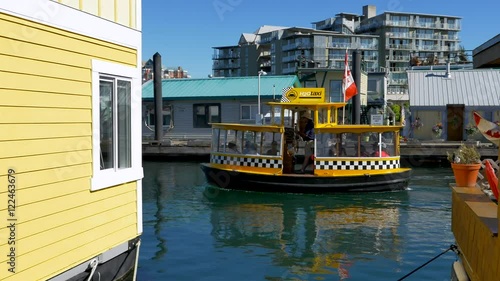 4K Fisherman Wharf, Victoria BC Inner Harbor, House Boats