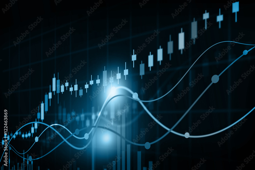 Stock market chart. Financial background . Stock market chart. Financial background .