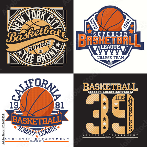 set of tee shirt print designs