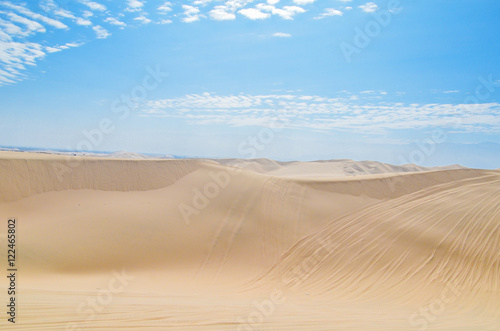Sand dunes of Atacama Desert, near Huacachina in Ica region, Peru