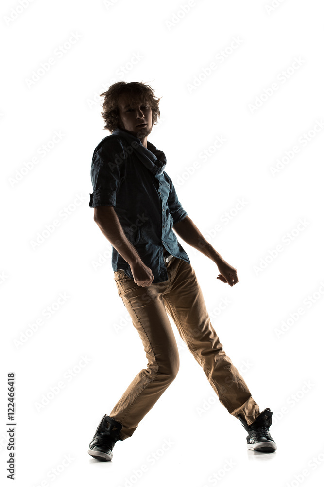 Young beautiful dancer posing in studio Young beautiful dancer posing in studio