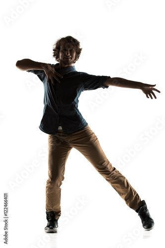 Young beautiful dancer posing in studio © Buyanskyy Production