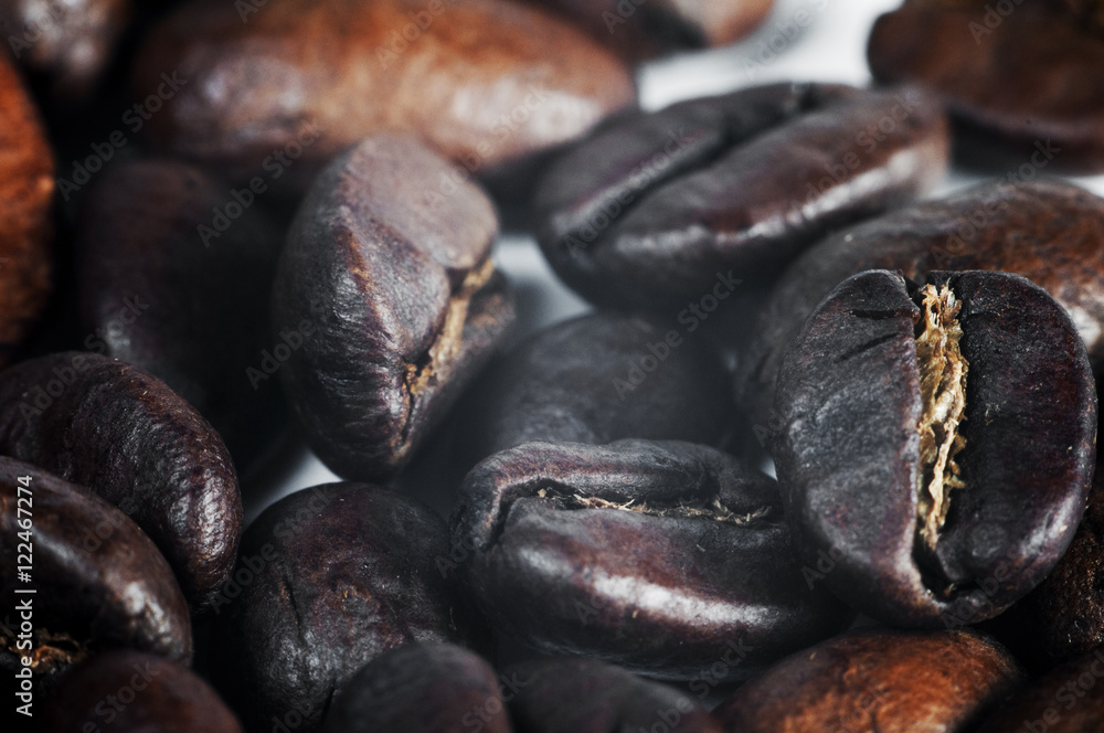 Coffee beans isolated on white background Coffee beans isolated on white background