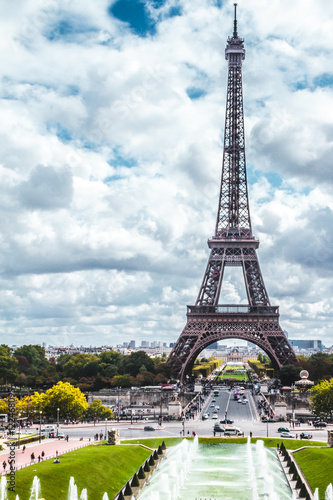 Tour Eiffel at a Cloudy Day in Paris, France © lucasinacio.com