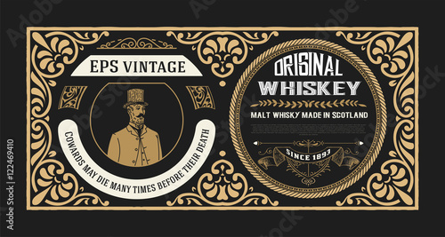 Whiskey design for label and packaging