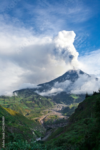 Tungurahua volcano eruption, Ecuador 