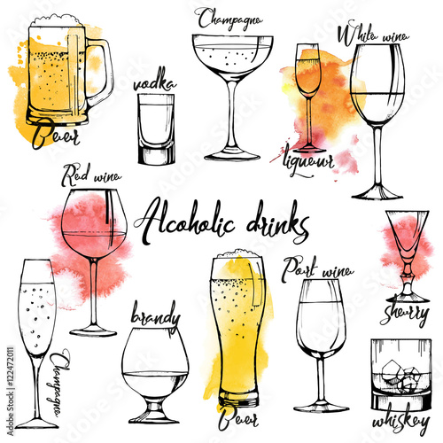 Alcohol drinks flyer design 