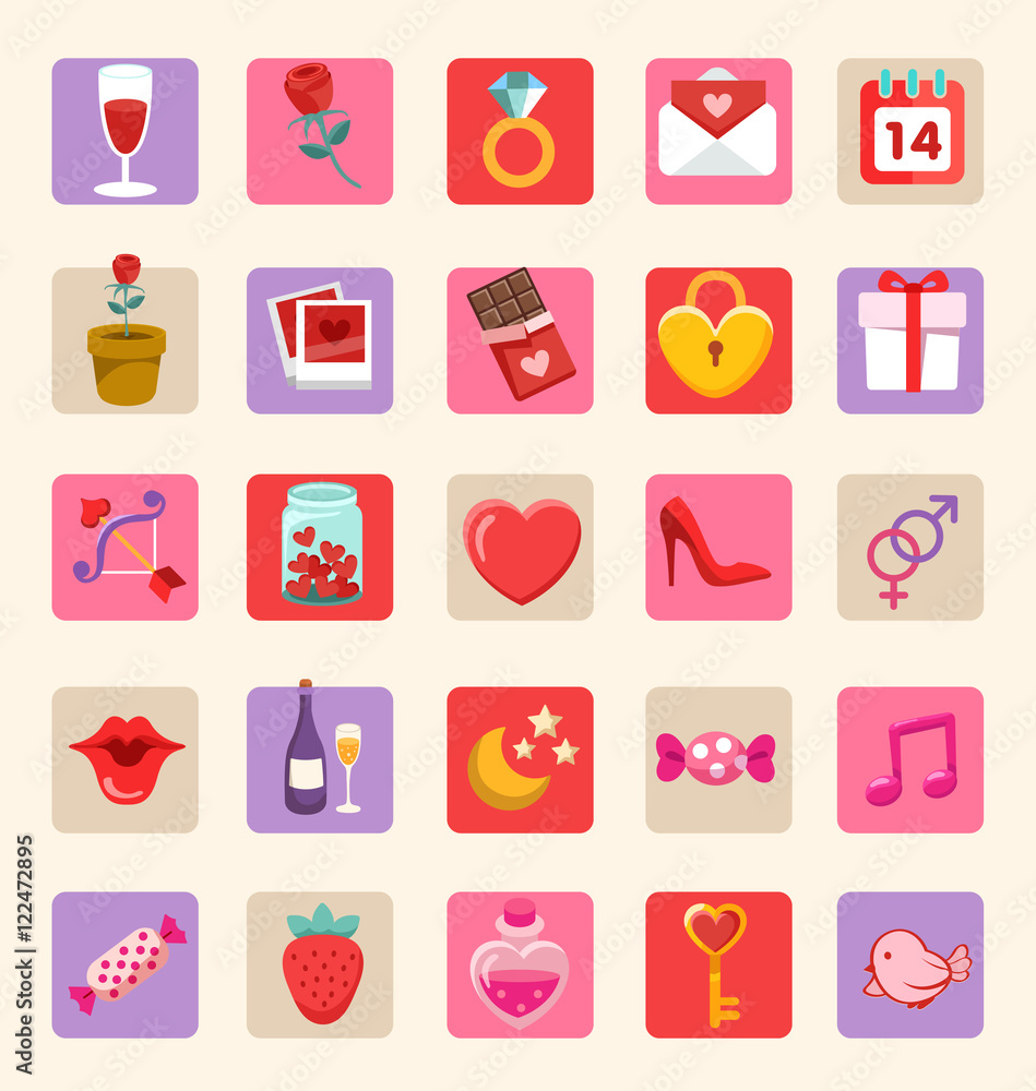 Valentine's Day Elements : Vector Illustration Valentine's Day Elements : Vector Illustration