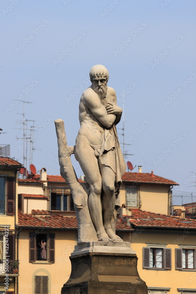 Statue of Winter in Florence, Italy