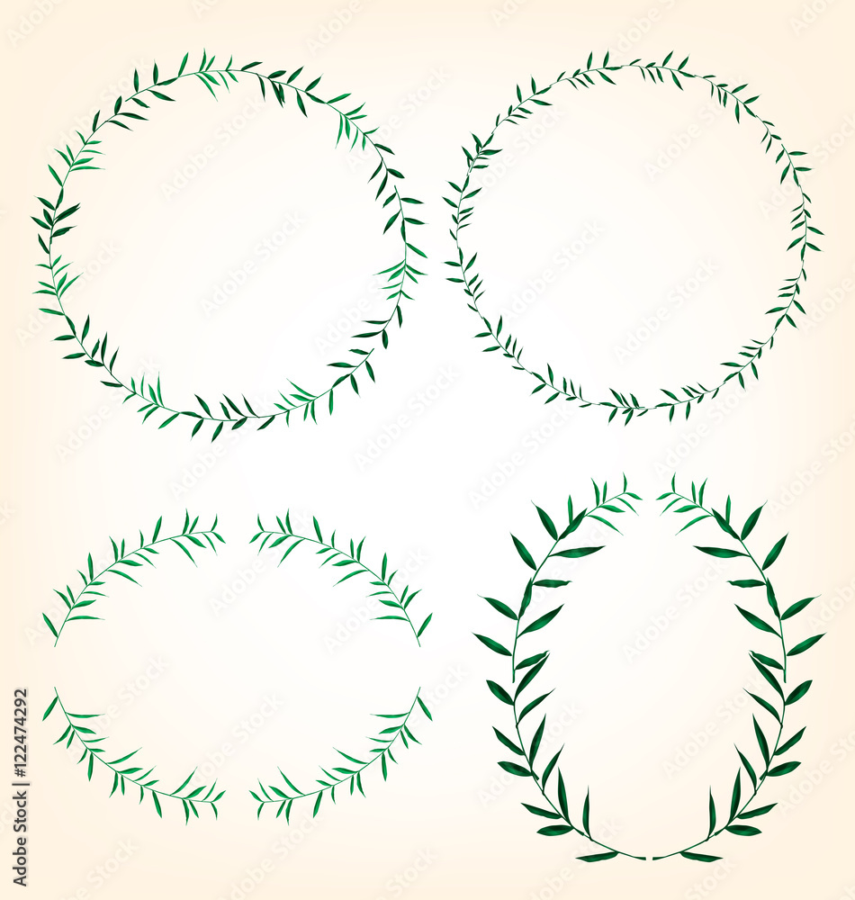 foliage border set foliage border set