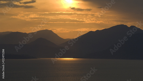 Sonnenuntergang  Gardasee  Italien