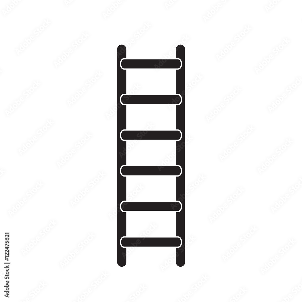 ladder icon, ladder on white background ladder icon, ladder on white background