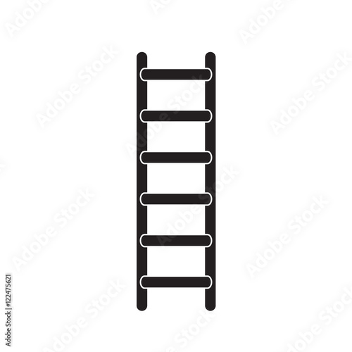 ladder icon, ladder on white background