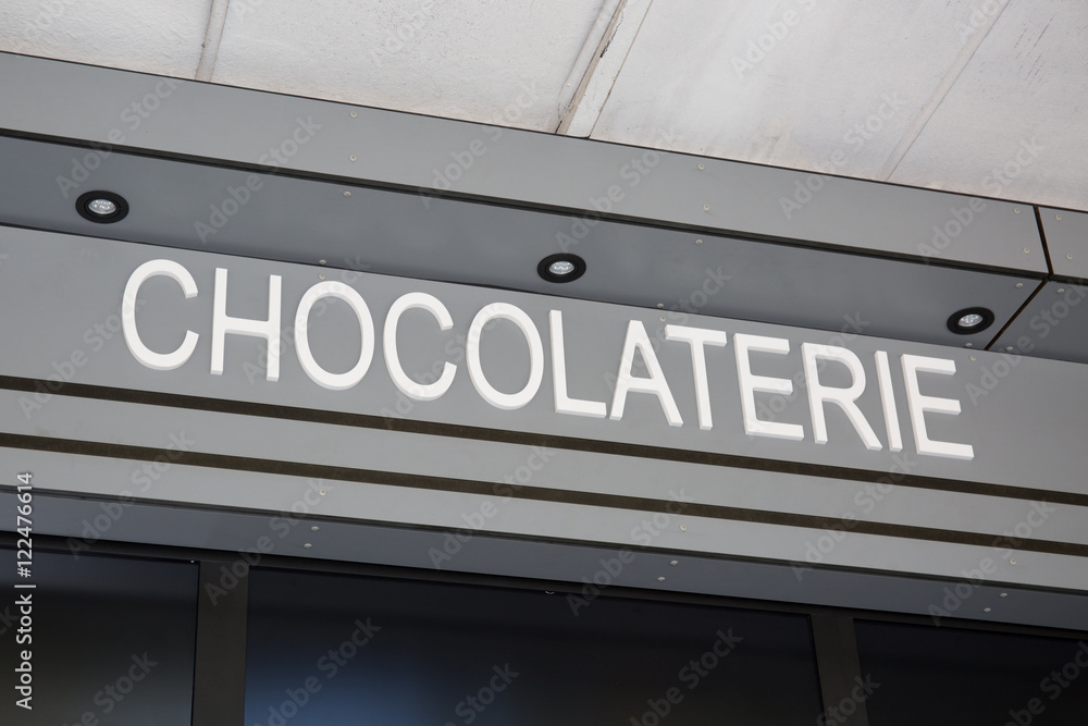 frontstore of an french chocolate shop frontstore of an french chocolate shop
