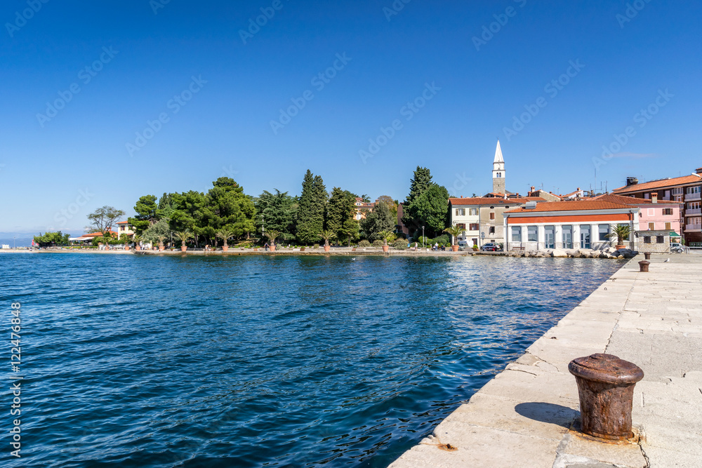 The promenade in the town of Isola in Slovenia