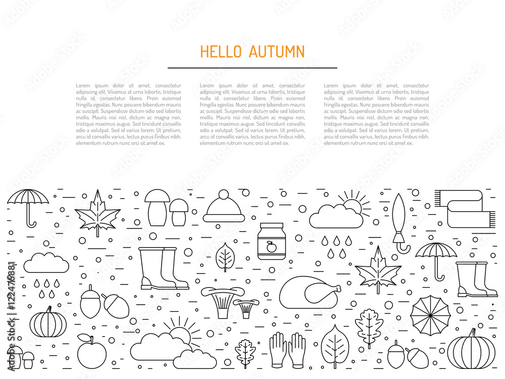 Template of autumn Template of autumn