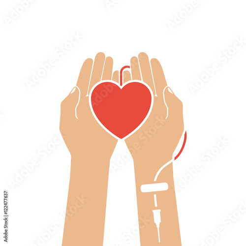 Blood donation concept.