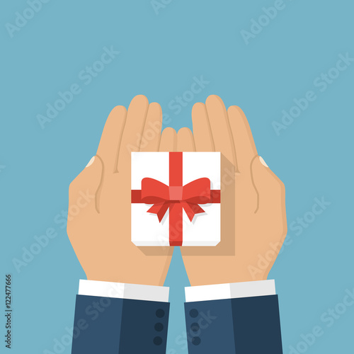 Gift box in hand