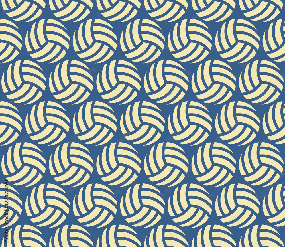 volleyball pattern 2 / Seamless pattern of volleyball  or waterpolo balls for sports design.