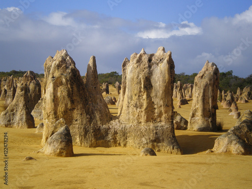 The Pinnacles in the Nambung National Park in Western Australia